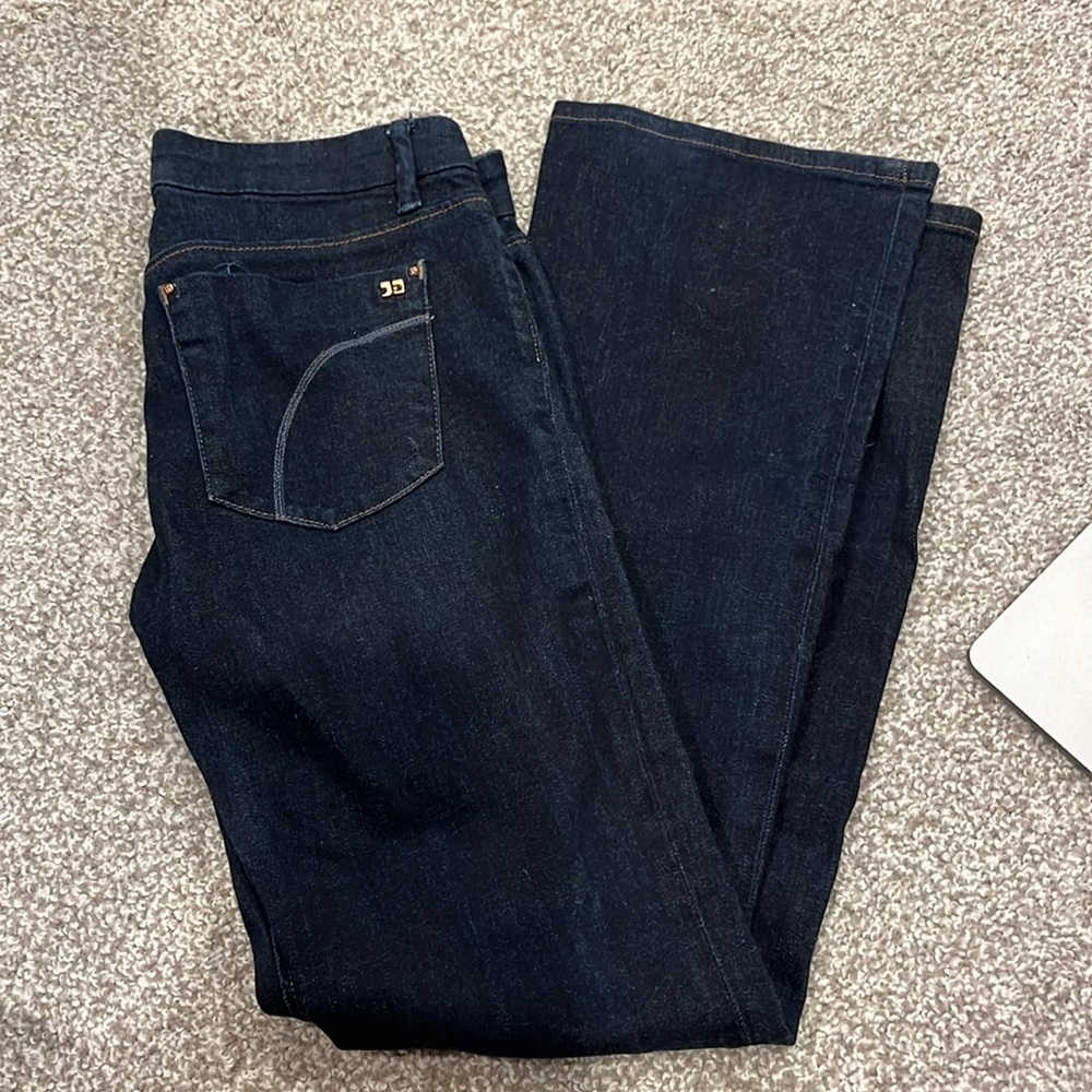 Joe's Low Rise Dark Wash Flare Jeans